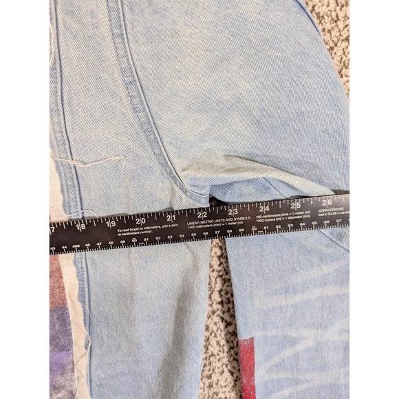 SAVAGE NATURE Appliqué RUE 21 Embellished Jean Jacket SZ XL Punk Retro Indie SK8 - Picture 11 of 12